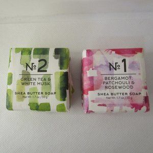 set of 2 Pre de Provence Via Mercato shea butter soaps